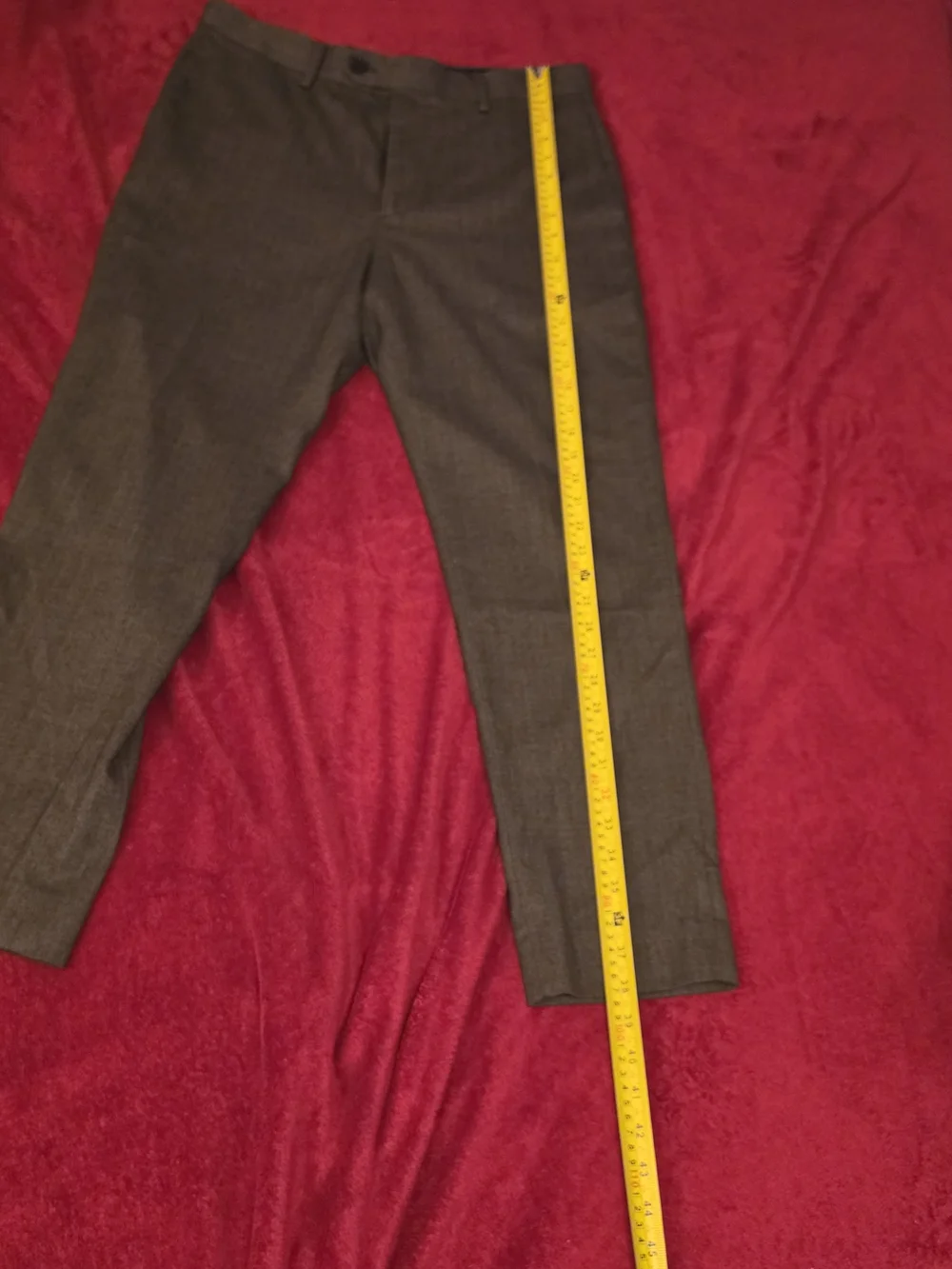 Banana Republic Tailored Fit Dress Pants Heather Brown Mens 32x30